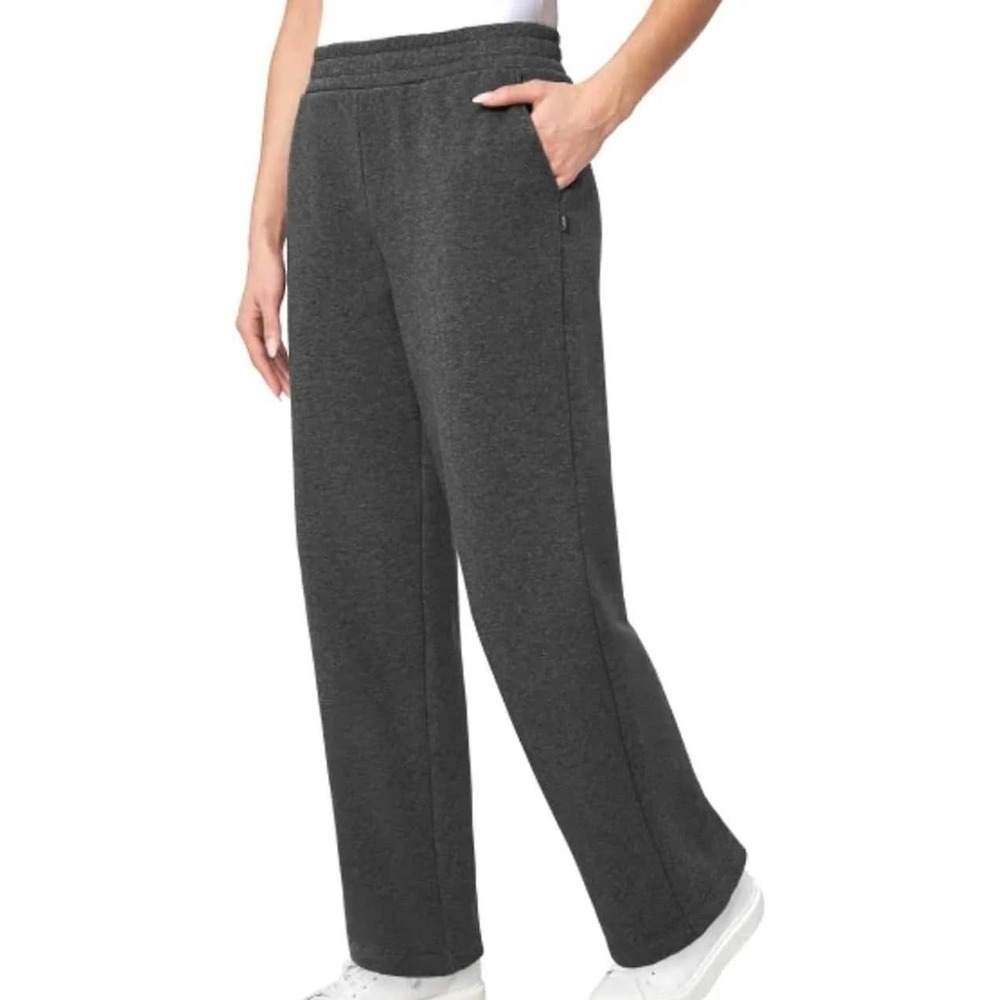 NWT Mondetta Women's XL Black Fleece Pants Polyester Organic Cotton